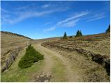 Parkirišče pod prelazom Weinebene - Großer Speikkogel (Golica / Koralpe)